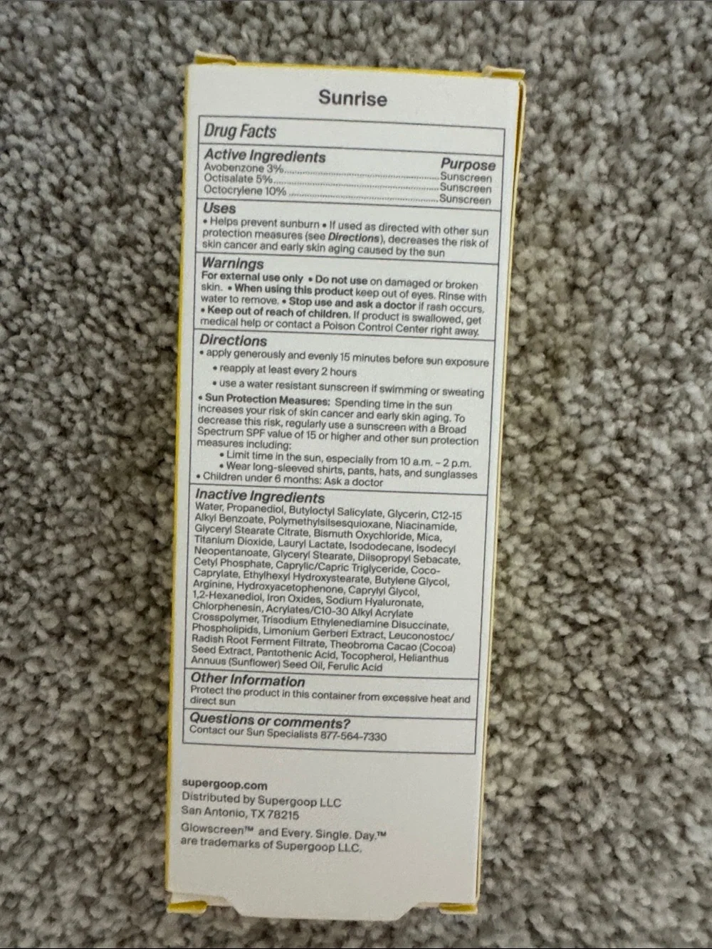 UNOPENED Supergoop Glow Screen